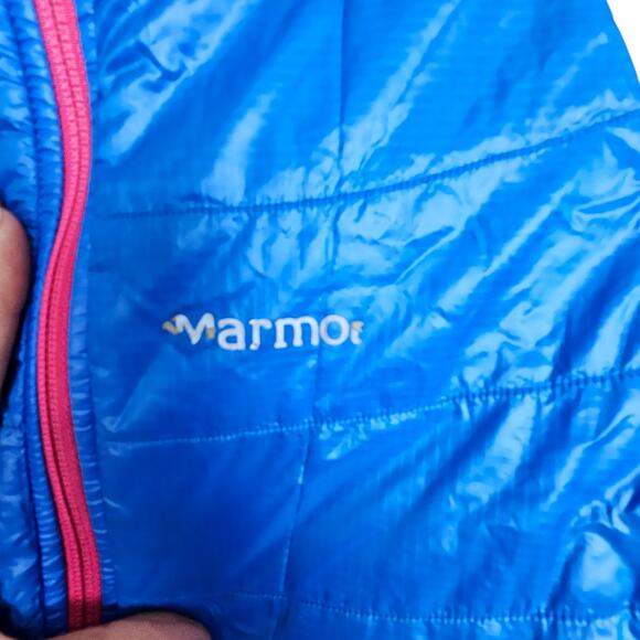Marmot Jacket Women S Black Blue Zip Up Jacket Polartec Jacket Insulated Jacket - Picture 5 of 10